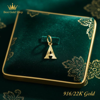 916 Gold Alphabet Pendant New Design 22k gold - Photo 27 - Best Gold Shop