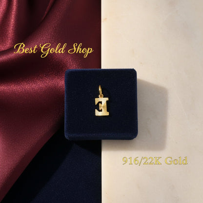 916 Gold Alphabet Pendant New Design 22k gold - Photo 19 - Best Gold Shop