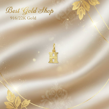 916 Gold Alphabet Pendant New Design 22k gold - Photo 13 - Best Gold Shop