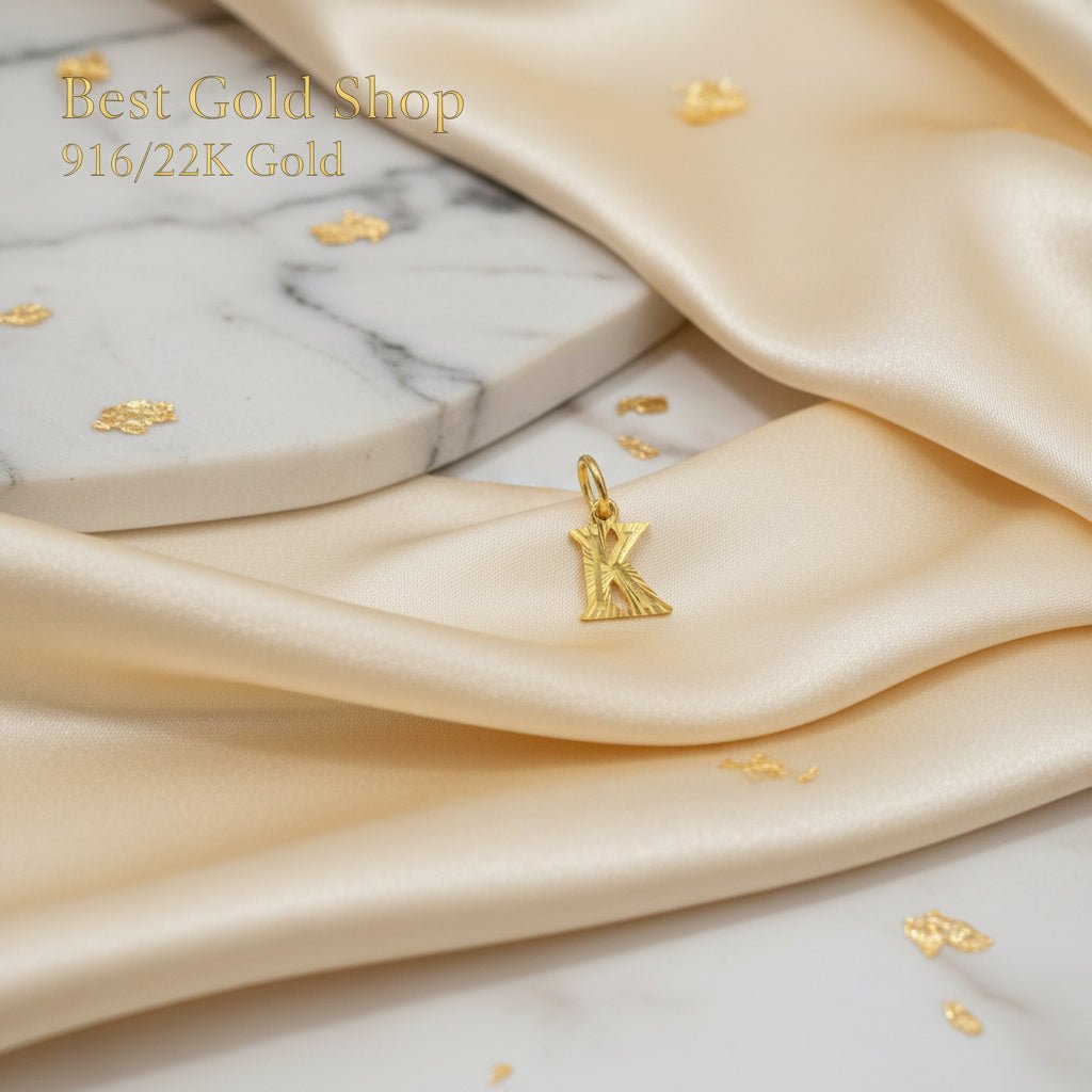 916 Gold Alphabet Pendant New Design 22k gold - Photo 10 - Best Gold Shop