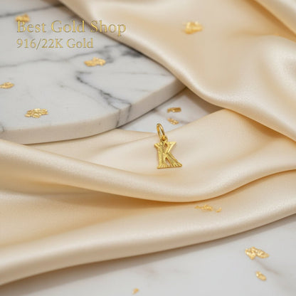 916 Gold Alphabet Pendant New Design 22k gold - Photo 10 - Best Gold Shop