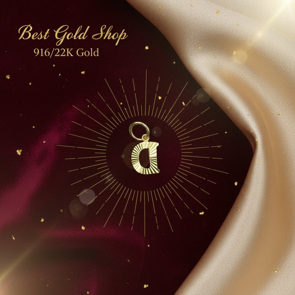 916 Gold Alphabet Pendant New Design 22k gold - Photo 21 - Best Gold Shop
