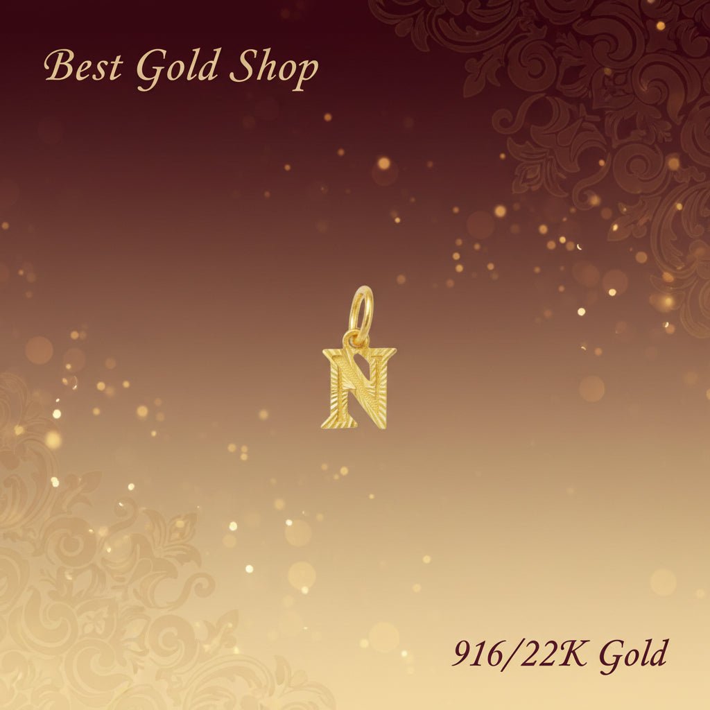 916 Gold Alphabet Pendant New Design 22k gold - Photo 6 - Best Gold Shop