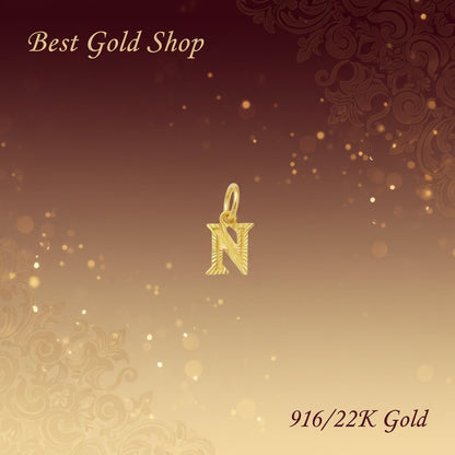 916 Gold Alphabet Pendant New Design 22k gold - Photo 6 - Best Gold Shop