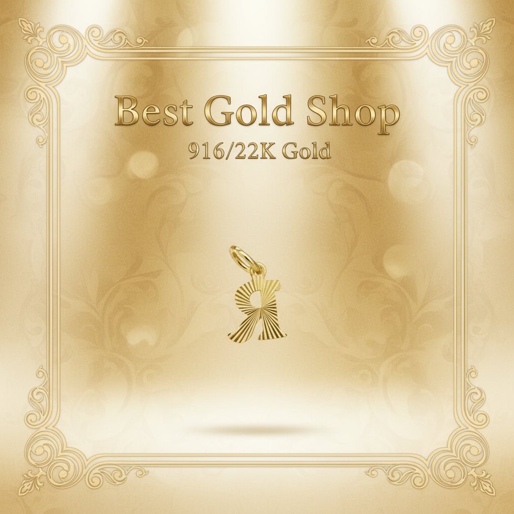 916 Gold Alphabet Pendant New Design 22k gold - Photo 1 - Best Gold Shop