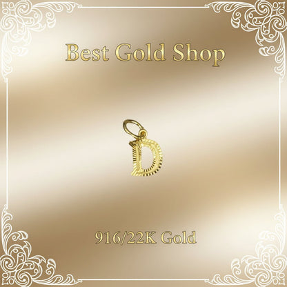 916 Gold Alphabet Pendant New Design 22k gold - Photo 22 - Best Gold Shop