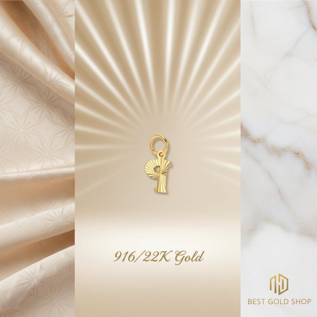 916 Gold Alphabet Pendant New Design 22k gold - Photo 3 - Best Gold Shop