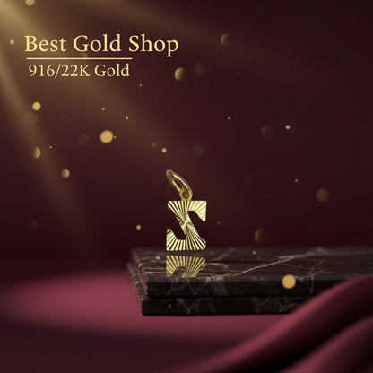 916 Gold Alphabet Pendant New Design 22k gold - Photo 25 - Best Gold Shop