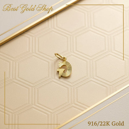 916 Gold Alphabet Pendant New Design 22k gold - Photo 15 - Best Gold Shop