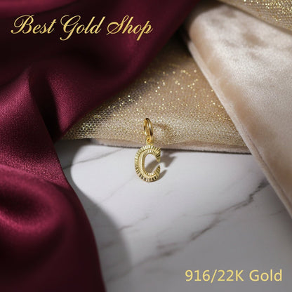 916 Gold Alphabet Pendant New Design 22k gold - Photo 32 - Best Gold Shop