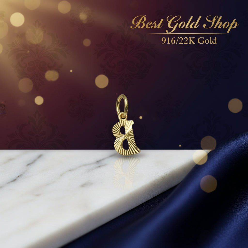 916 Gold Alphabet Pendant New Design 22k gold - Photo 29 - Best Gold Shop