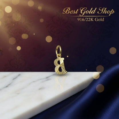 916 Gold Alphabet Pendant New Design 22k gold - Photo 29 - Best Gold Shop