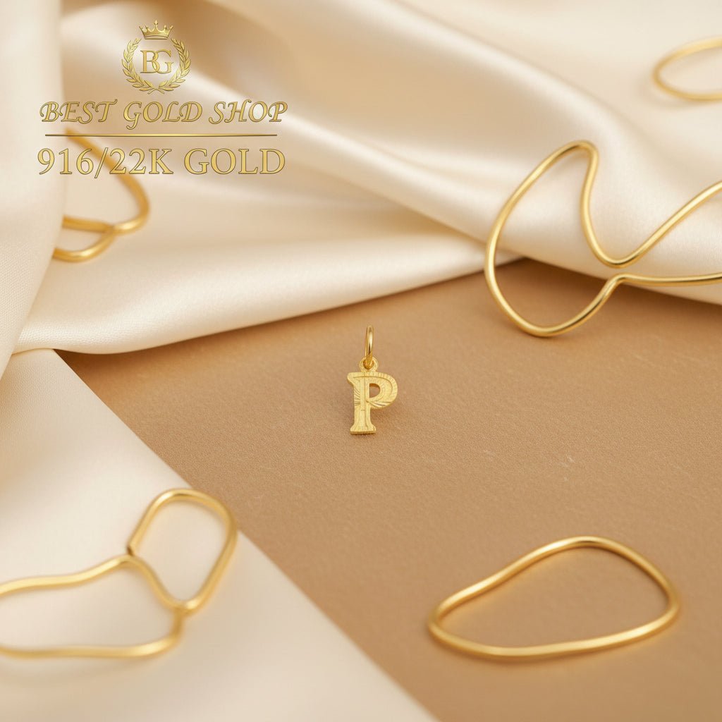 916 Gold Alphabet Pendant New Design 22k gold - Photo 4 - Best Gold Shop