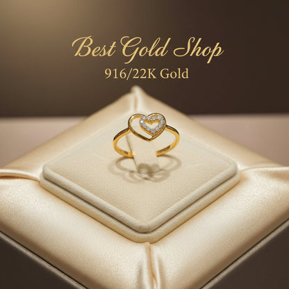 916 Gold Assorted Design Rings | Simple Elegant 22K Styles - View 1