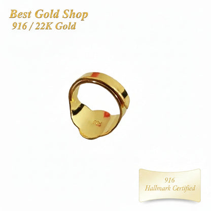 916 Gold Baby Ring Diamond cutting design new stockRingsBest Gold Shop
