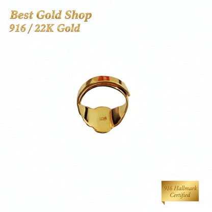 916 Gold Baby Ring Diamond cutting design new stockRingsBest Gold Shop