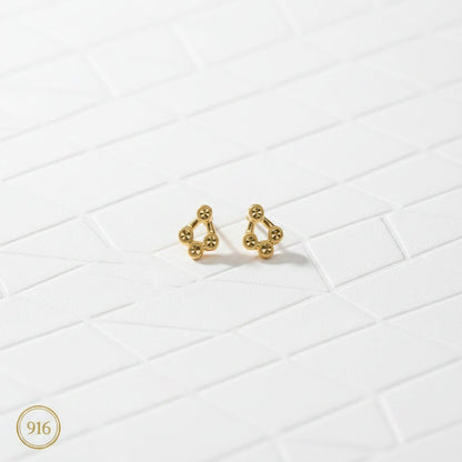 916 Gold Balloon Earring by Best Gold ShopEarringsBest Gold Shop