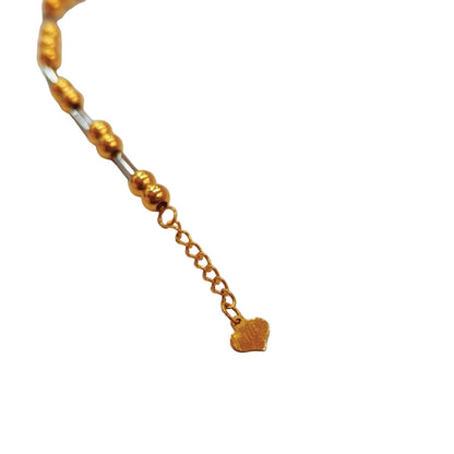 916 Gold Beads with Bar Bracelet – 2 OR 3 Tone DesignBraceletsBest Gold Shop