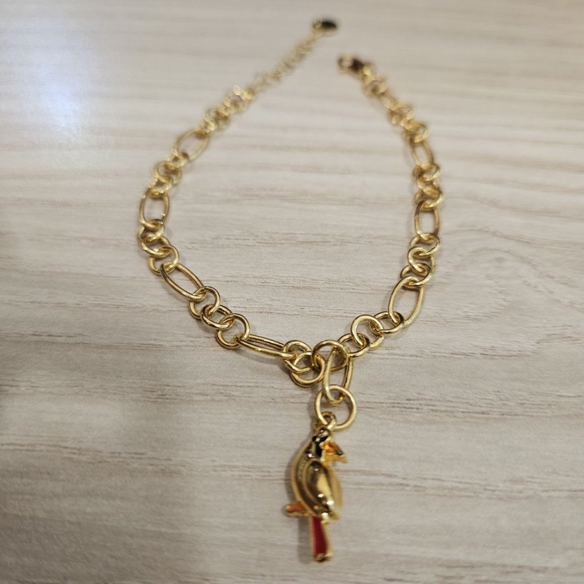 916 Gold Bracelet Link Design With Dangling CharmsBraceletsBest Gold Shop