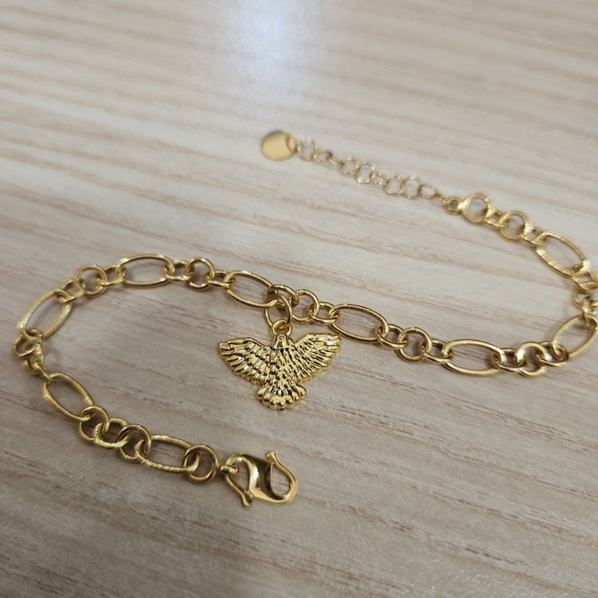 916 Gold Bracelet Link Design With Dangling CharmsBraceletsBest Gold Shop