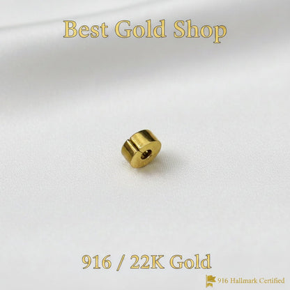 916 Gold Bracelet Stopper Charm | Secure Spacer for Charm BraceletsCharms & PendantsBest Gold Shop
