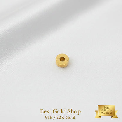 916 Gold Bracelet Stopper Charm | Secure Spacer for Charm BraceletsCharms & PendantsBest Gold Shop
