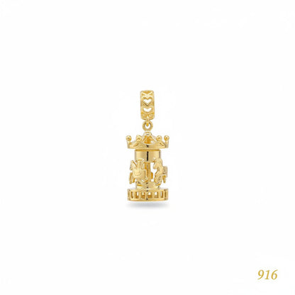 916 Gold Carousell Charm / Pendant by Best Gold Shop916 goldBest Gold Shop