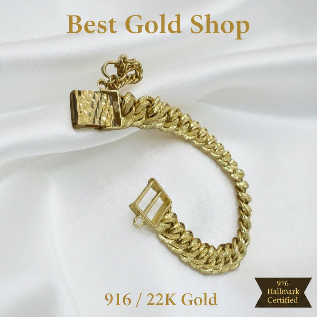 916 Gold Coconut Bracelet Heavier versionBraceletsBest Gold Shop
