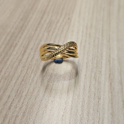 916 Gold Crisscross V5 Ring | New Lightweight DesignRingsBest Gold Shop