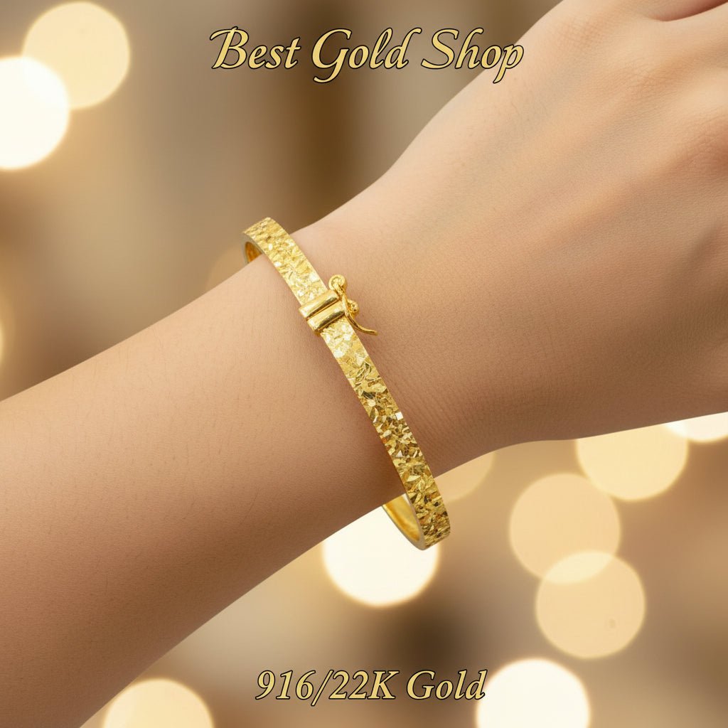 916 Gold Crush Sui Sui Slim Bing BangleBraceletsBest Gold Shop