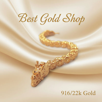 916 Gold Dragoon Bracelet – Huat for the Whole YearBraceletsBest Gold Shop