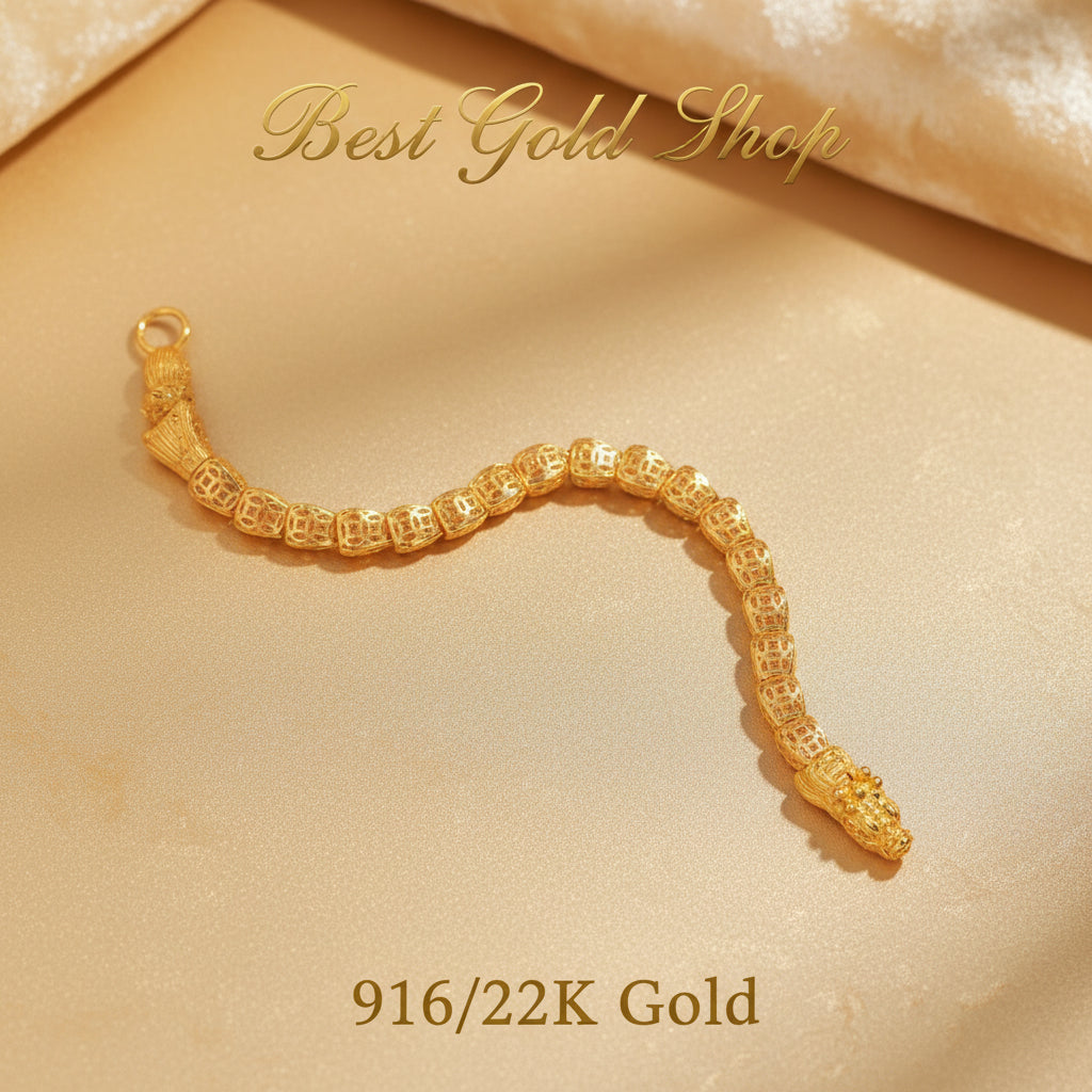 916 Gold Dragoon Bracelet – Huat for the Whole YearBraceletsBest Gold Shop