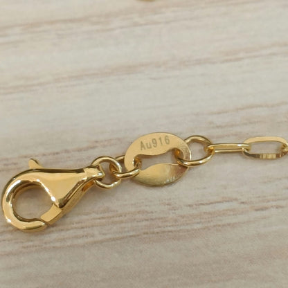 916 gold fancy adjustable bracelet in 22K yellow gold - view 5