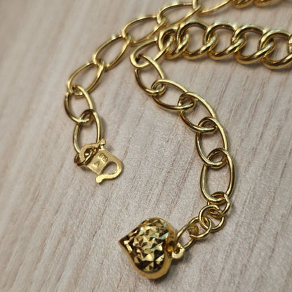 916 Gold Fancy Link Chain Dual Design BraceletBraceletsBest Gold Shop