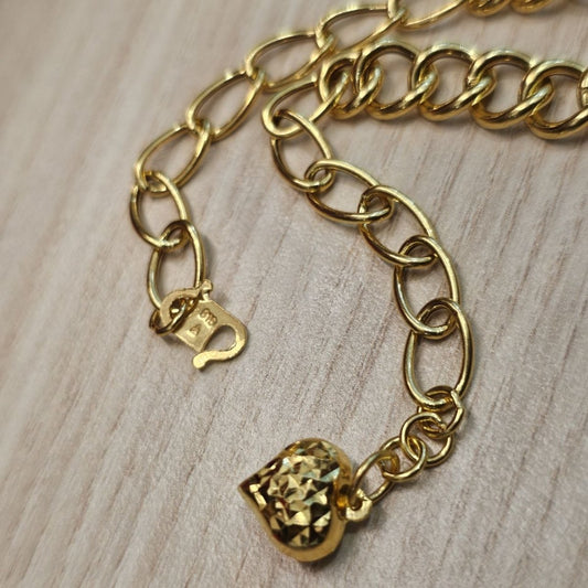 916 Gold Fancy Link Chain Dual Design BraceletBraceletsBest Gold Shop