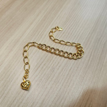 916 Gold Fancy Link Chain Dual Design BraceletBraceletsBest Gold Shop