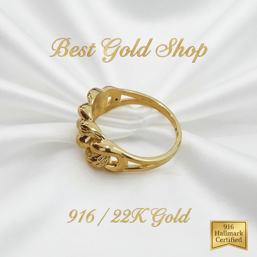 916 Gold Fishbone Ring – Smaller Version | Feather LightRingsBest Gold Shop