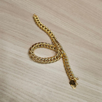 916 Gold Flat Spike Bracelet Unisex DesignBraceletsBest Gold Shop