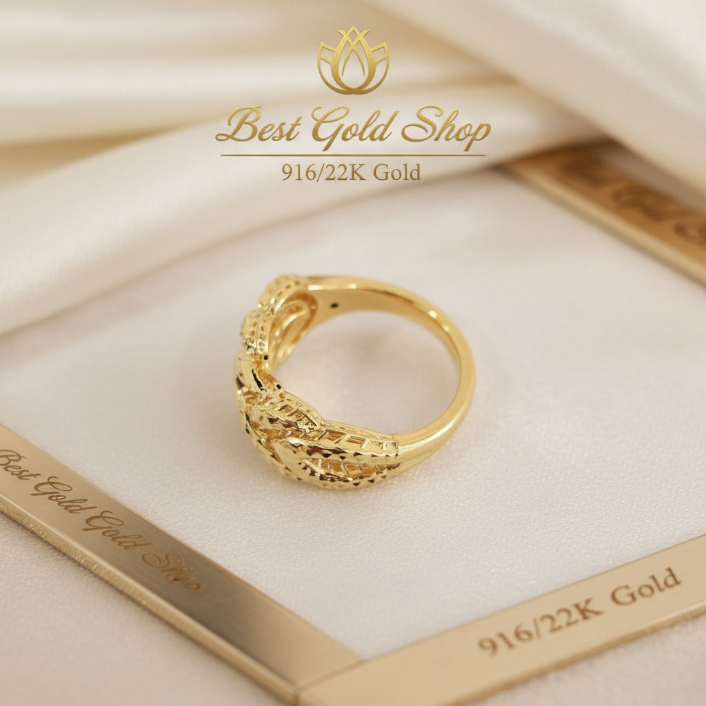 916 Gold Hollow Adira Ring V3 22k gold - Photo 7 - Best Gold Shop