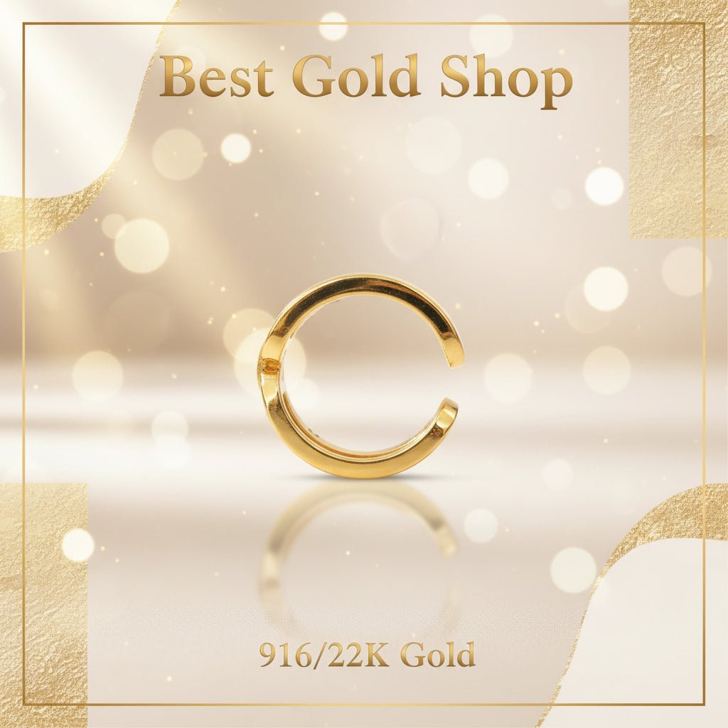 916 Gold (22K) Infinity Knot Feather Light Design Ring for WomenRingsBest Gold Shop