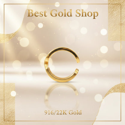 916 Gold (22K) Infinity Knot Feather Light Design Ring for WomenRingsBest Gold Shop