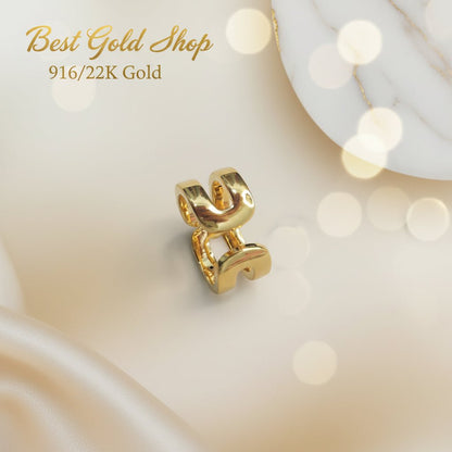 916 Gold (22K) Infinity Knot Feather Light Design Ring for WomenRingsBest Gold Shop