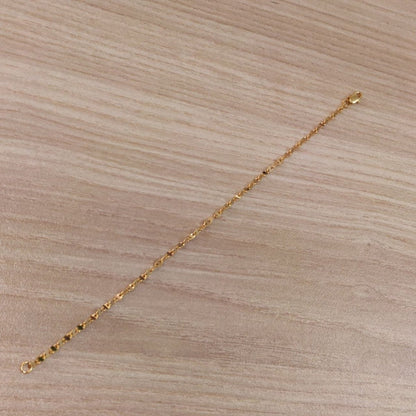 916 Gold Ingot Design Shiny Bracelet Slim and elegantBraceletsBest Gold Shop