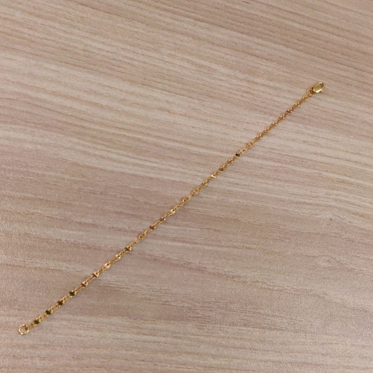 916 Gold Ingot Design Shiny Bracelet Slim and elegantBraceletsBest Gold Shop