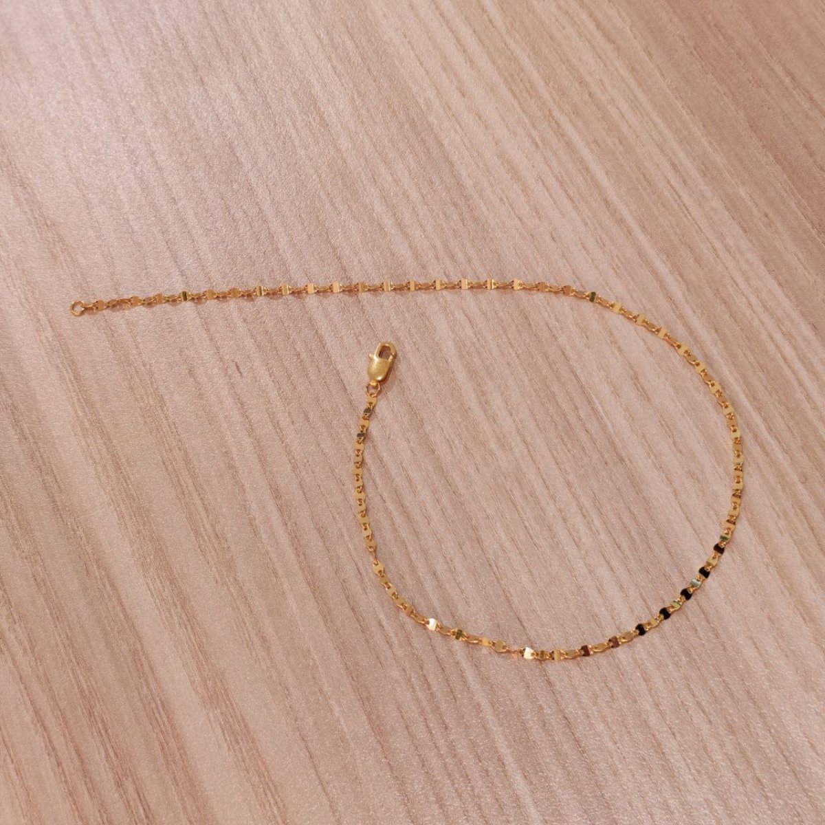 916 Gold Ingot Design Shiny Bracelet Slim and elegantBraceletsBest Gold Shop