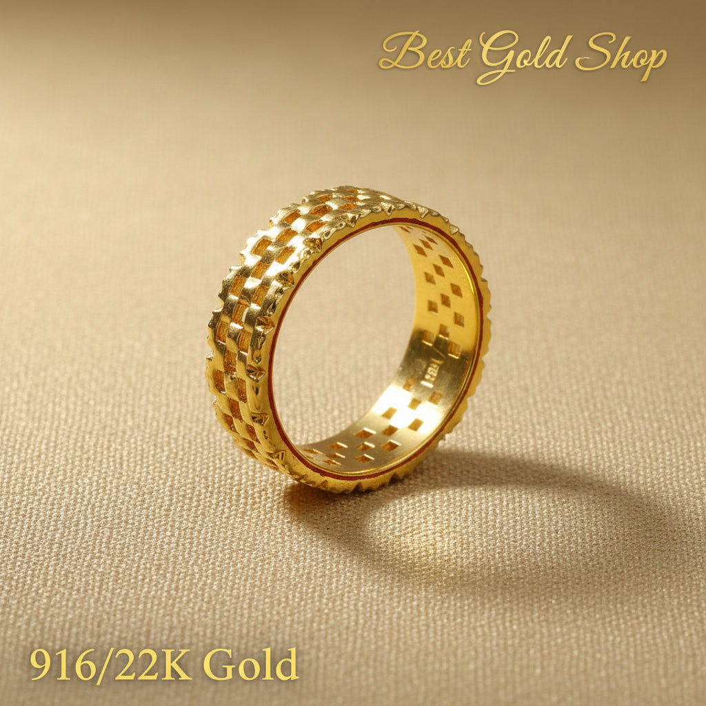 916 Gold Keeper Ring Light Weight New design 22k gold - Photo 6 - Best Gold Shop