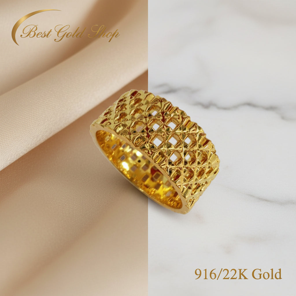 916 Gold Keeper Ring Light Weight New design 22k gold - Photo 5 - Best Gold Shop