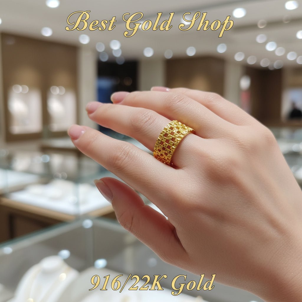 916 Gold Keeper Ring Light Weight New design 22k gold - Photo 2 - Best Gold Shop