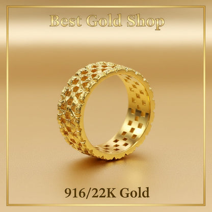 916 Gold Keeper Ring Light Weight New design 22k gold - Photo 4 - Best Gold Shop