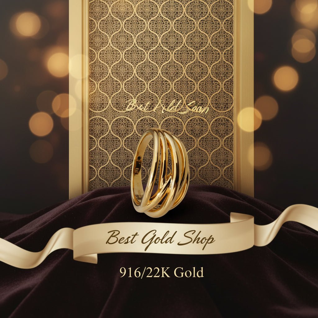 916 Gold Layer Ring Version 2 | Elegant Lightweight Series 22k gold - Photo 4 - Best Gold Shop